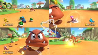 Mario Kart 8 Deluxe - 3 Player 150cc, 16 Races, Hard COM, Normal Items