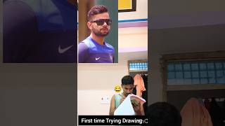 First Time Drawing Virat Kohli 😂 | Drawing Ban Gaya Ya Disaster? 🎨🤣#shorts #funny
