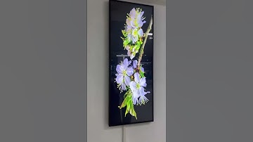 Digital videos on 69.3" Vertical bar Screen #DigitalSignage #portrait mode#LargeScreen