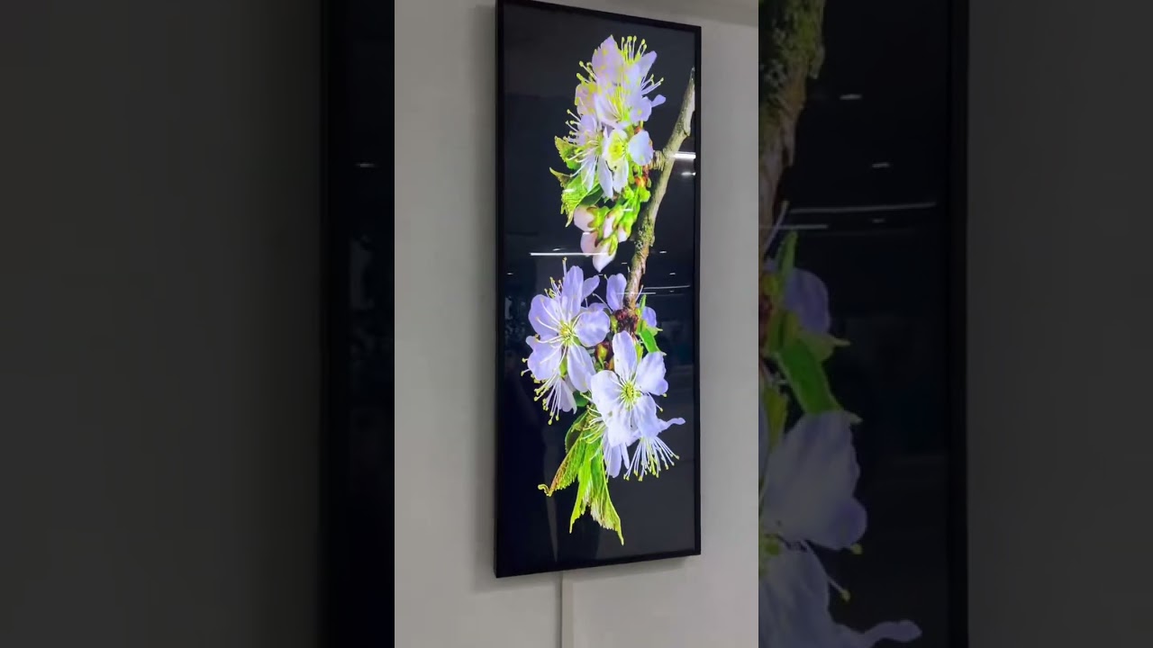 Digital videos on 69.3" Vertical bar Screen 