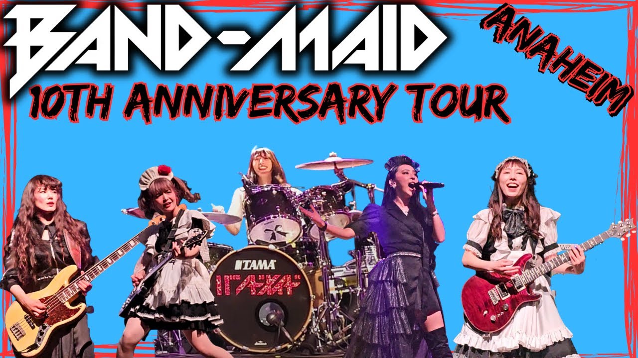 BAND-MAID 10th Anniversary Tour - Anaheim, CA Aug 15, 2023 - YouTube