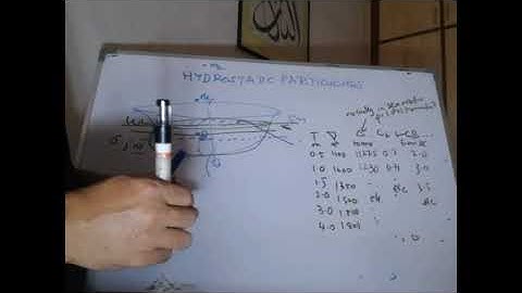 3. Hydrostatics Particulars: Presentation as Tables.