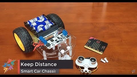 Lập trình Micro:bit Bài 16- Giữ khoảng cách- Keep Distance with Smart car using Ultrasonic sensor