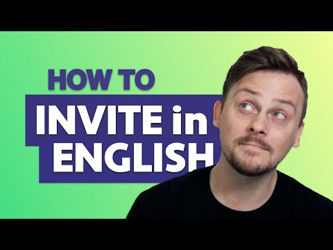 Video: Hva er definisjonen på å invitere?