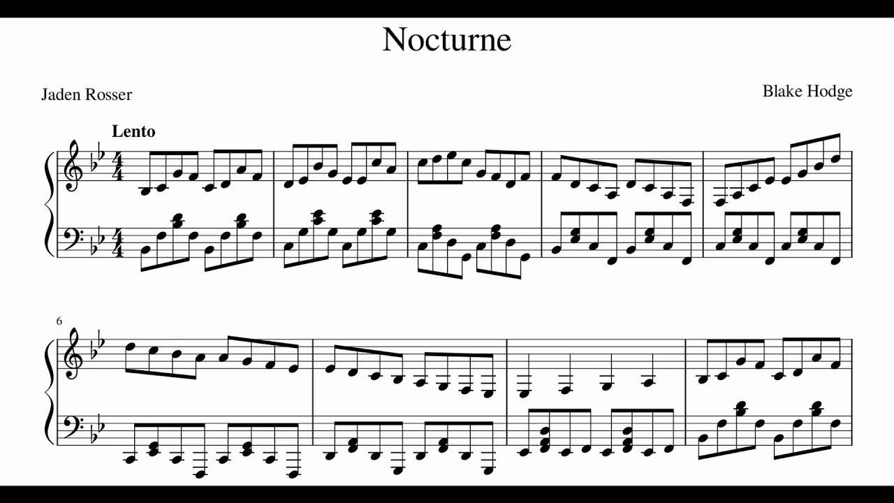 Nocturne B flat Major