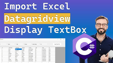Import Excel to Datagridview & Display in Textbox C#