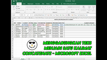 Cara Menggabungkan Teks di Excel - CONCATENATE