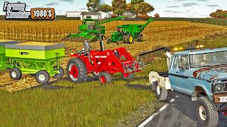 TRACTOR STUCK IN MUDDY FIELD & NEEDS TOW TRUCK! (1980S CORN HARVEST)