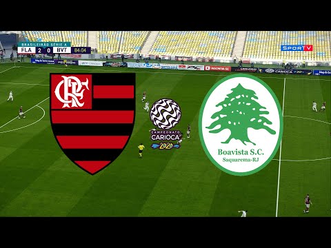 FLAMENGO X BOAVISTA – CAMPEONATO CARIOCA 2020 – TAÇA RIO – 5ª RODADA – 01/07/2020 – PES 2020