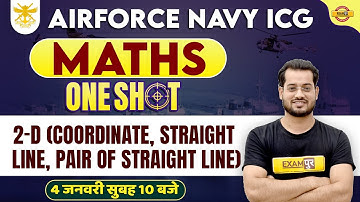 AGNIVEER AIRFORCE NAVY ICG | MATHS | 2-D (COORDINATE, STRAIGHT LINE )FOR AGNIVEER | BY VIVEK RAI SIR