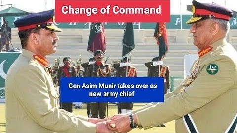 Gen Asim Munir takes command as 17th #coas /Complete Video