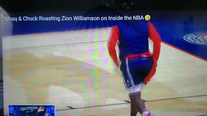 Chuck and Shaq laugh about Zion's weight.