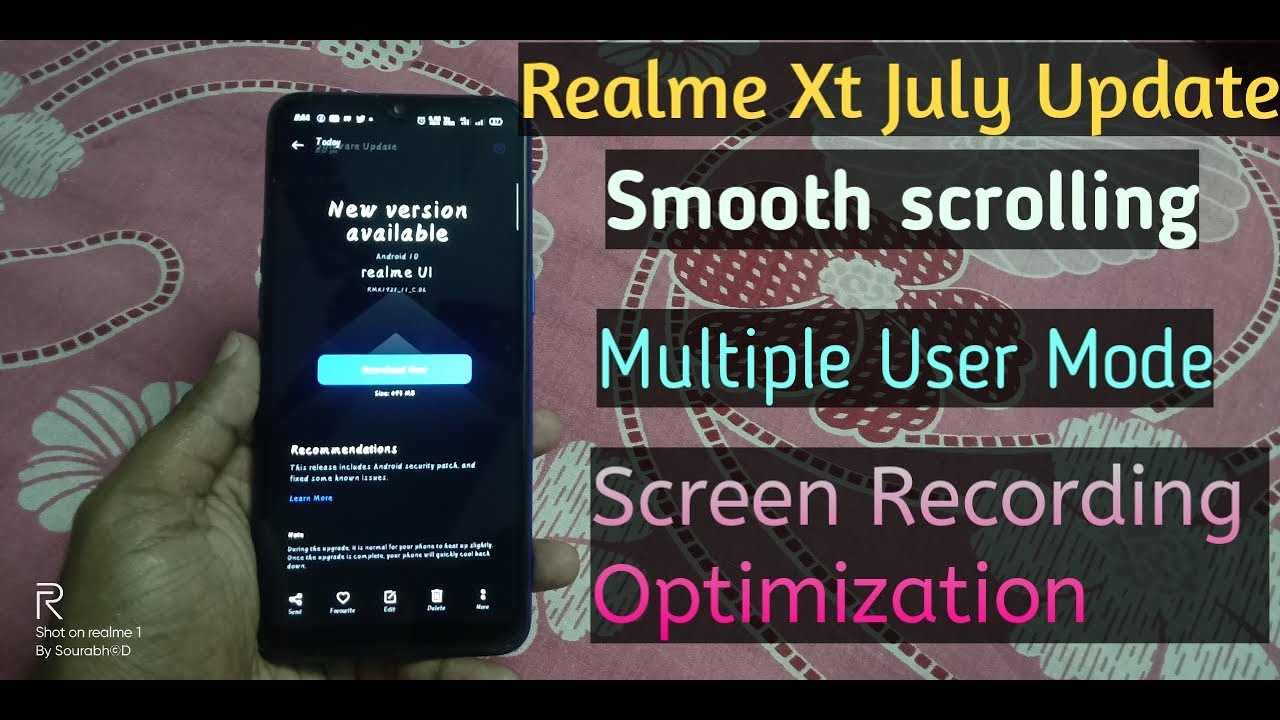Realme XT July Update | Realme Xt C.06 Update | Realme Xt OTA Update size| RMX1921EX_11_C.06 Update