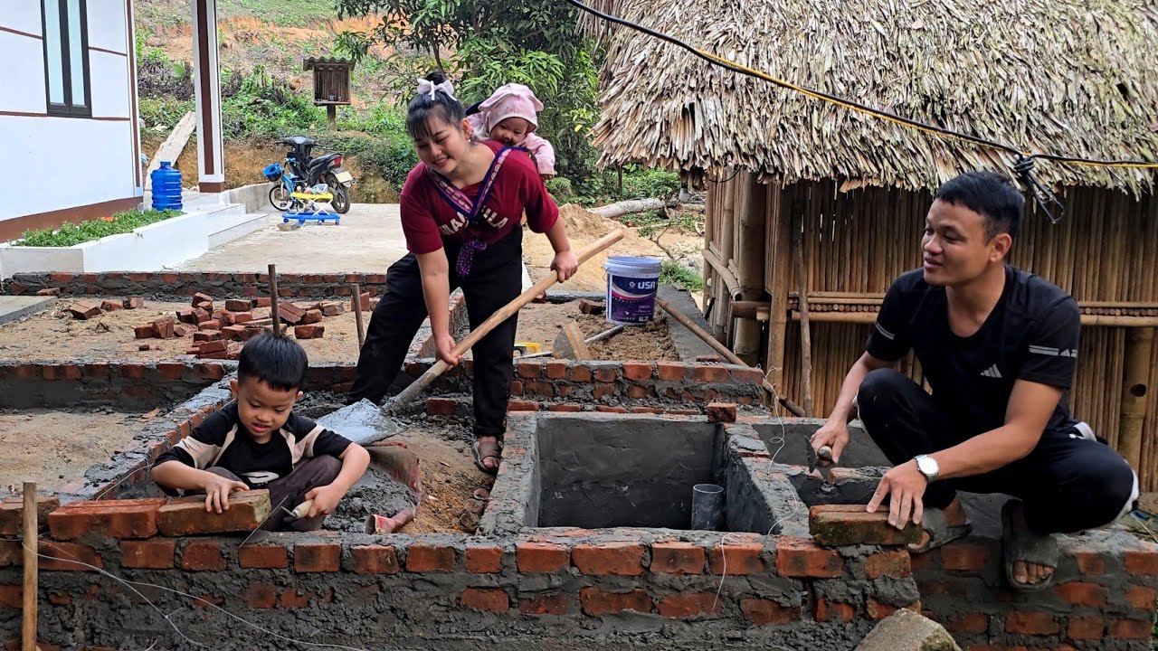 Методы строительства септика, разработанные Луаном, и теплый ужин в кругу семьи.