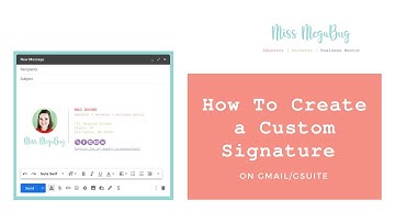 How to Create a Custom Signature on Gmail/Google Workspace (formerly GSuite)