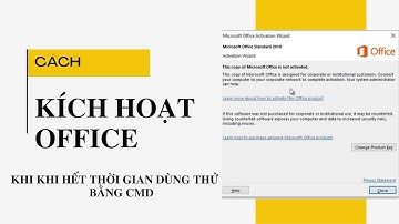 Cách kích hoạt Microsoft Office khi bị khóa bằng CMD | How to reactivate Office when it is locked