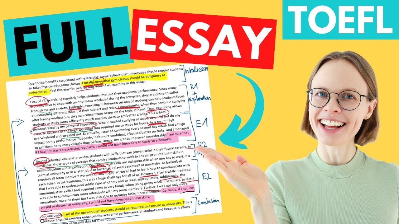 how to write an essay in toefl