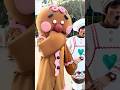 She ate a gingerbread cookie in front of the Gingerbread Man at Disney 😂 #shorts #disney