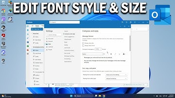 How To Change Default Font Size, Style & Color in Microsoft Outlook - Easy Fix