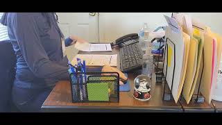 MEDICAL RECEPTIONIST: PHONECALLS 📞 + PAPERWORK 📝 # medical receptionist #subscribe ❤️