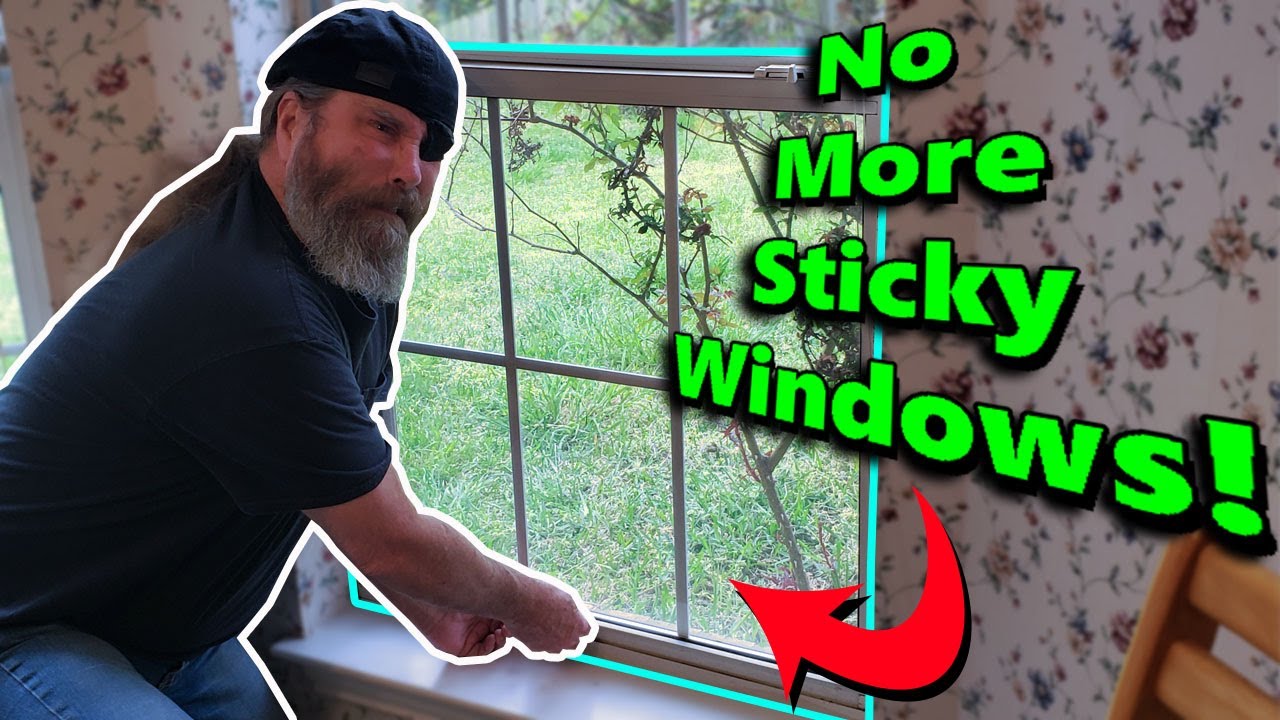 Cleaning and Lubricating Sticky Sliding Windows