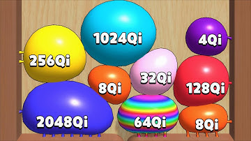 Blob Merge 3D - Puff Up Satisfying ASMR Gameplay | ( Cube Arena 2048 )