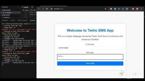 Twilio | SMS | Webapp | using Python | Flask