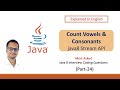 Count Vowel & Consonant #java8 #streamapi #codinginterviewquestions