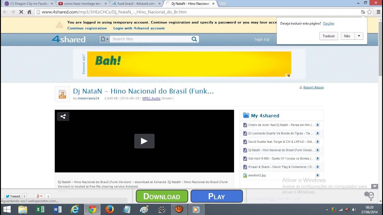como baixar musicas no seu computador YouTube