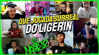 REAÇÃO STREAMERS: LIGERIN 3x1 no FLUXO na FINAL LIGA NFA !
