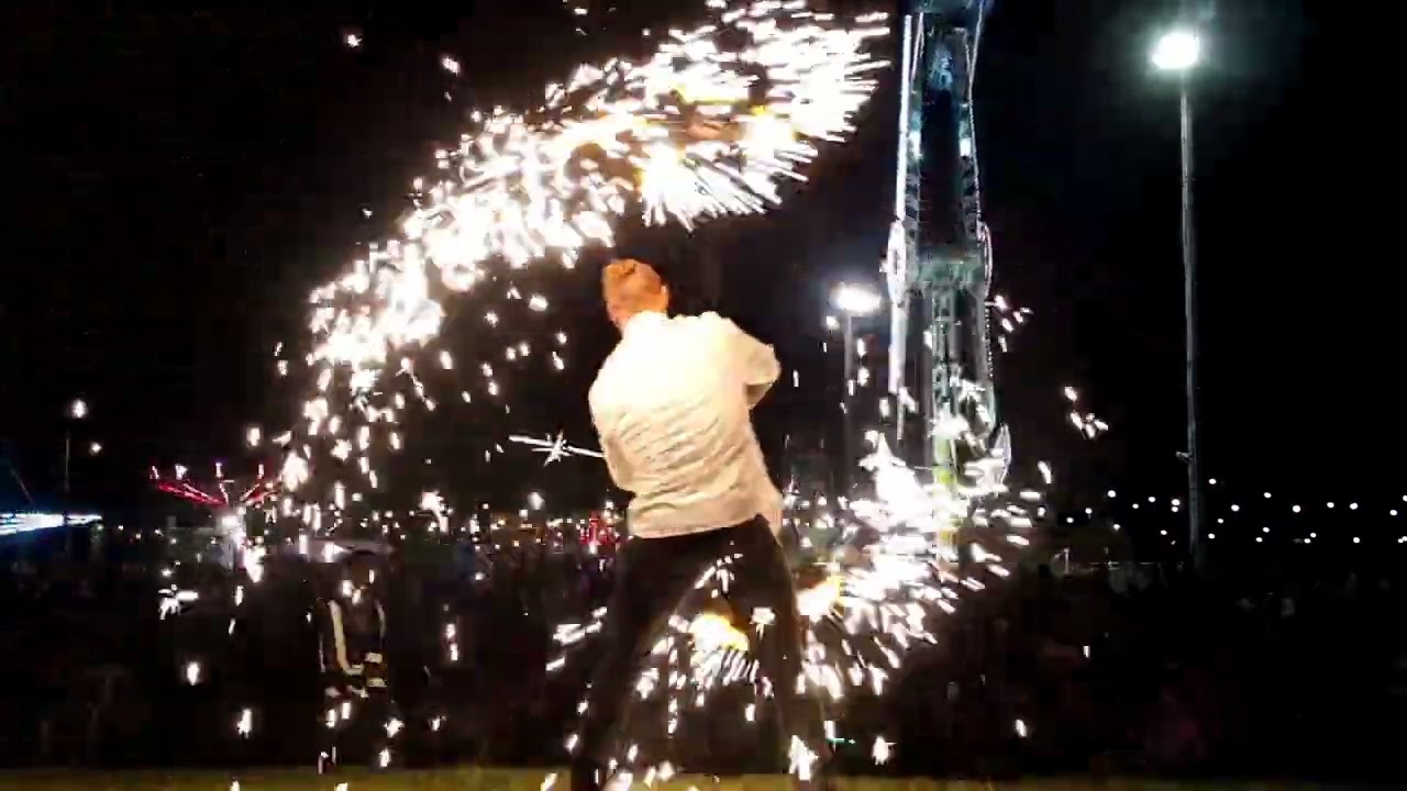 Solo Pyro Dragon Staff | Ramadan Brisbane 2022 | Representing Energy Entertainments
