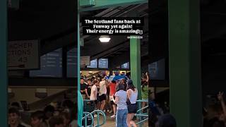 The Scotland fans back at Fenway yet again!