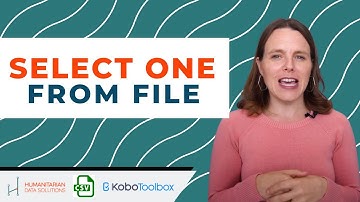 Keuzes selecteren uit een extern bestand | KoBoToolbox | ODK | select_one_from_file