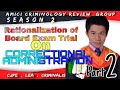 RATIONALIZATION OF BOARD EXAM TRIAL ON CORRECTIONAL ADMINISTRATION (Part 2)