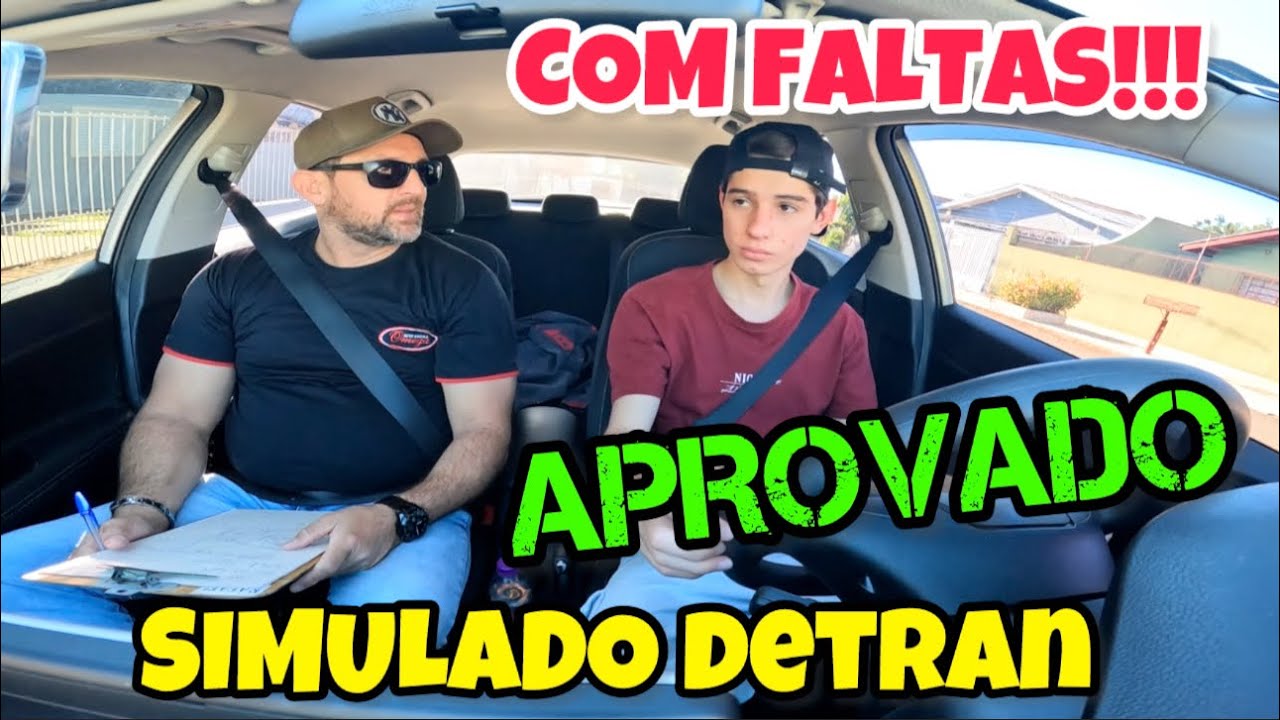 APROVADO NO SIMULADO DETRAN 2025 COM RESTRIÇÃO, VEJA FALTAS!!! #Detran #AutoEscola #Habilitação 