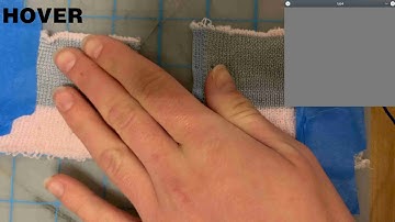 Knitted capacitive touch sensor: test 1