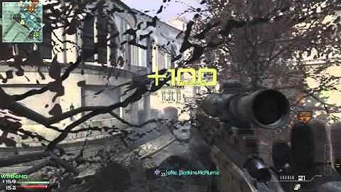 Call of duty MW3 No scope Across the map