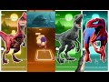 Velociraptor 🆚 Mosasourus 🆚 Tyranasaurus 🆚 Spider dinosaur || Coffin Dance Song Tiles Hop Edm Rush