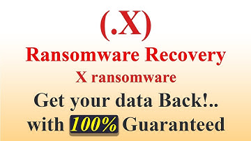 || SOLVED || X (.X) ransomware virus - removal and decryption