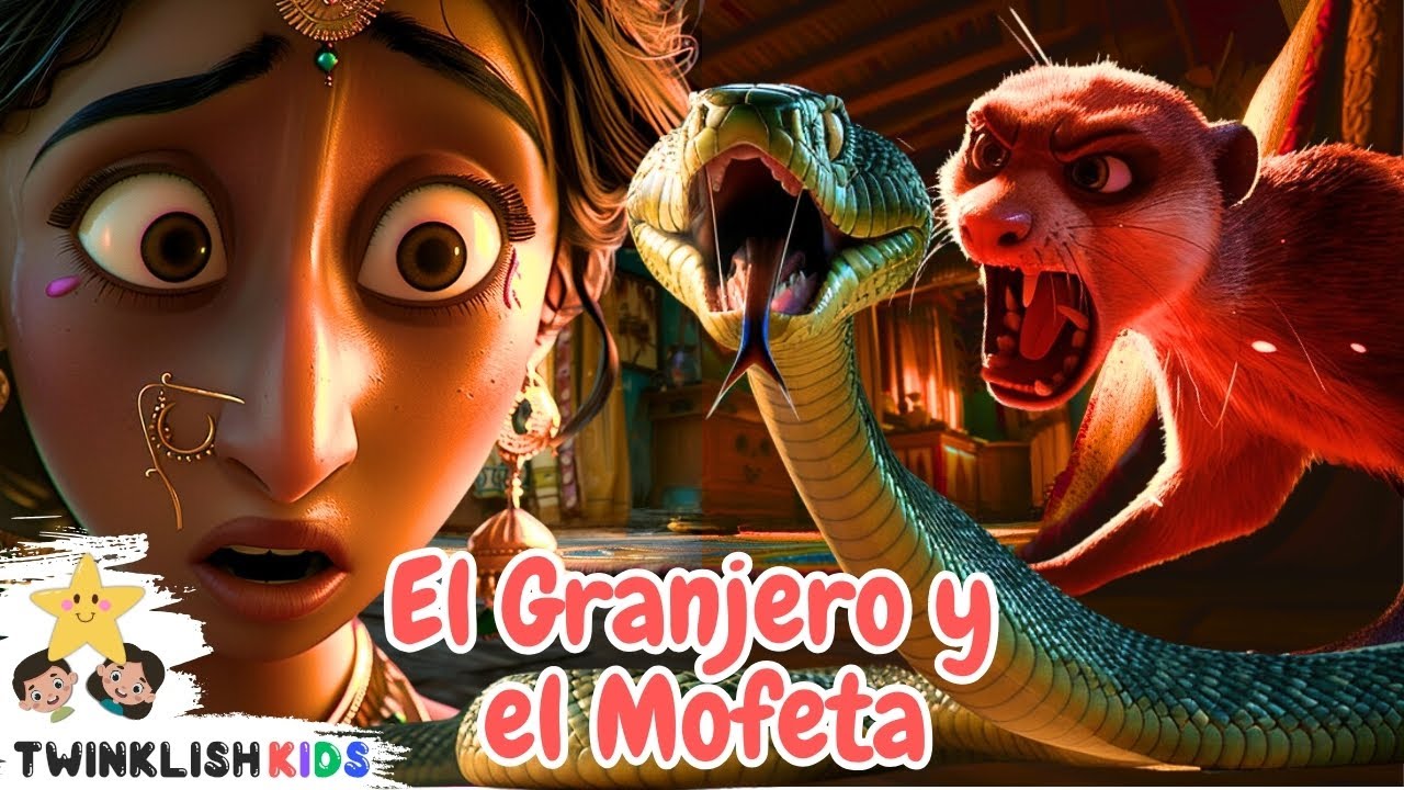 Spanish Bedtime Stories 👩🏻🦦 El Granjero y el Mofeta Historias de