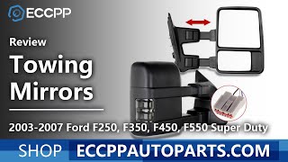 ECCPP 2003-2007 Ford F250, F350, F450, F550 Super Duty Towing Mirror Review