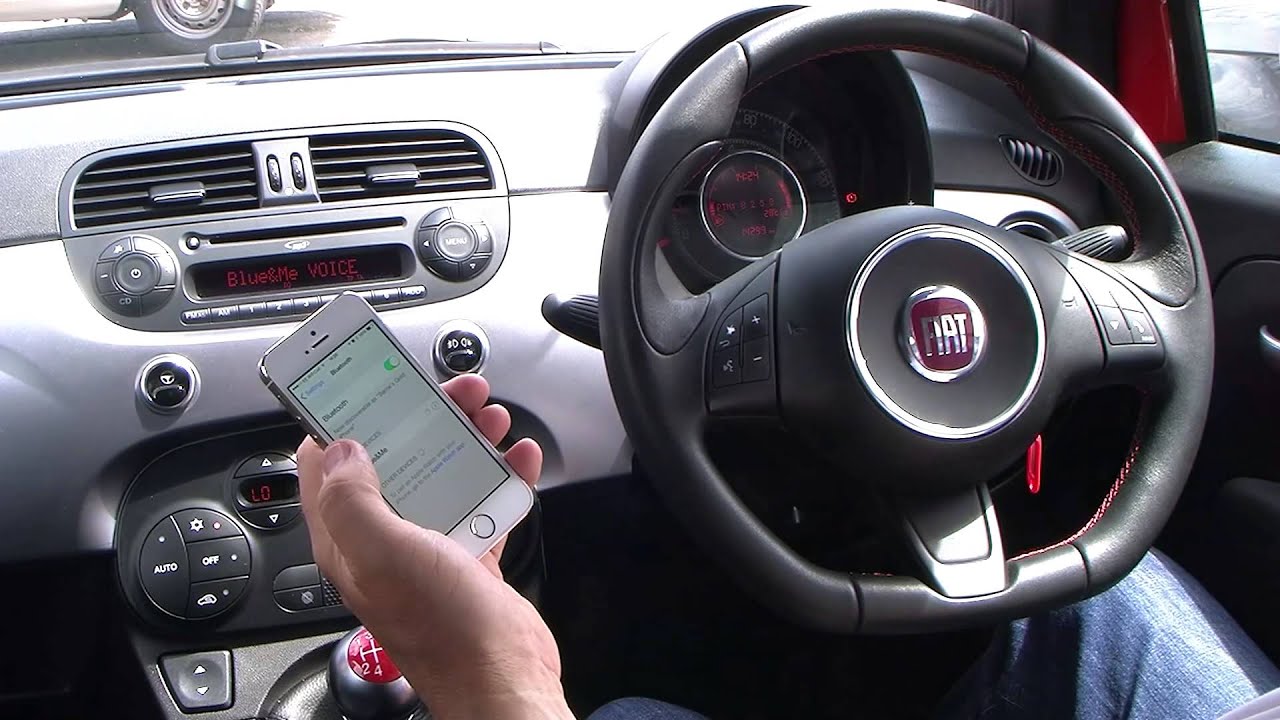 How To Sync Your Iphone To The Blue And Me System In A Fiat 500C 1.2 S 2Dr (Start Stop) - Youtube