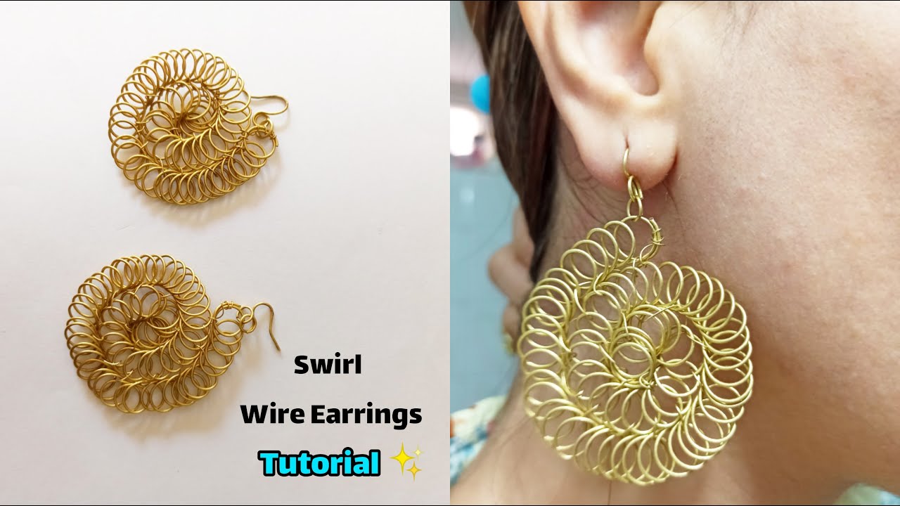 Fantastic Easy technique in Wire Earrings Making - YouTube