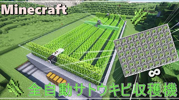 マイクラサトウキビ自動
