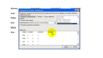 Importar una Base de Datos desde Access, desde texto a Excel