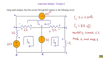 Supermesh Analysis : Example 2
