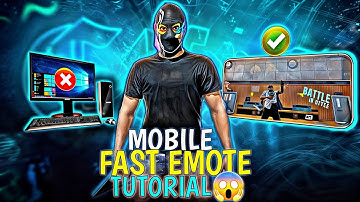 Mobile Fast Emote Tutorial 😱😈#Android fast emote Tutorial 😱👈#fast emote tutorial in mobile