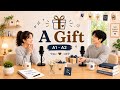 Buying a Gift for a Friend 🎁 | English Conversation Practice (A1–A2)