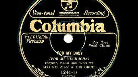 1927 Leo Reisman - For My Baby (vocal trio)
