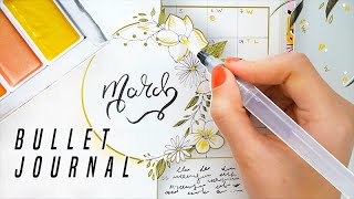 march bullet journal spread / Plan With Me 2021 🌿